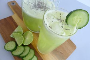 Delicious Cucumber Lime Veggie Green Smoothie Recipe