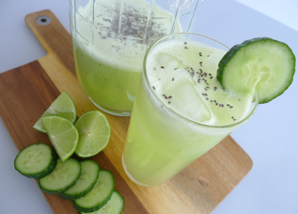 Delicious Cucumber Lime Veggie Green Smoothie Recipe